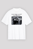 Electric Light Orchestra Baskılı Unisex Beyaz Oversize Tişört
