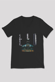 Electric Light Orchestra Baskılı Unisex Siyah V Yaka Tişört