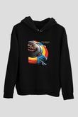 Electric Light Orchestra Baskılı Unisex Siyah Hoodie