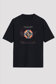 Electric Light Orchestra Baskılı Unisex Siyah Oversize Tişört