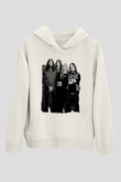 Electric Wizard Baskılı Beyaz Unisex Kapüşonlu Sweatshirt