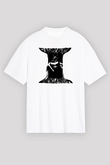 Electric Wizard Baskılı Beyaz Unisex Oversize Tişört - Tshirt
