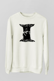 Electric Wizard Baskılı Beyaz Unisex Sweatshirt