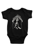 Electric Wizard Baskılı Unisex Siyah Bebek Body - Zıbın