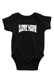 Electric Wizard Baskılı Unisex Siyah Bebek Body - Zıbın