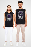 Electric Wizard Baskılı Unisex Siyah Kolsuz Tişört - Tshirt