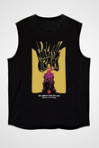 Electric Wizard Baskılı Unisex Siyah Kolsuz Tişört - Tshirt