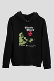 Electric Wizard Baskılı Unisex Siyah Kapüşonlu Sweatshirt