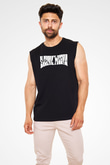 Electric Wizard Baskılı Unisex Siyah Kolsuz Tişört - Tshirt