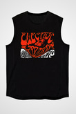 Electric Wizard Baskılı Unisex Siyah Kolsuz Tişört - Tshirt