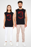 Electric Wizard Baskılı Unisex Siyah Kolsuz Tişört - Tshirt