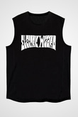 Electric Wizard Baskılı Unisex Siyah Kolsuz Tişört - Tshirt