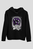 Electric Wizard Baskılı Unisex Siyah Kapüşonlu Sweatshirt