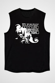 Electric Wizard Baskılı Unisex Siyah Kolsuz Tişört - Tshirt