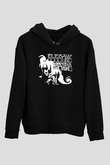 Electric Wizard Baskılı Unisex Siyah Kapüşonlu Sweatshirt