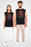 Electric Wizard Baskılı Unisex Siyah Kolsuz Tişört - Tshirt