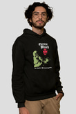 Electric Wizard Baskılı Unisex Siyah Kapüşonlu Sweatshirt