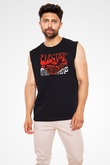 Electric Wizard Baskılı Unisex Siyah Kolsuz Tişört - Tshirt