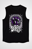 Electric Wizard Baskılı Unisex Siyah Kolsuz Tişört - Tshirt