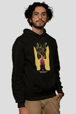 Electric Wizard Baskılı Unisex Siyah Kapüşonlu Sweatshirt