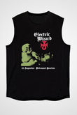 Electric Wizard Baskılı Unisex Siyah Kolsuz Tişört - Tshirt
