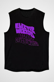 Electric Wizard Baskılı Unisex Siyah Kolsuz Tişört - Tshirt