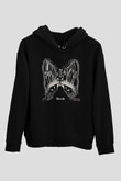 Electric Wizard Baskılı Unisex Siyah Kapüşonlu Sweatshirt