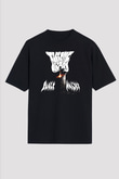 Electric Wizard Baskılı Unisex Siyah Oversize Tişört - Tshirt