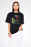Electric Wizard Baskılı Unisex Siyah Oversize Tişört - Tshirt