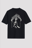 Electric Wizard Baskılı Unisex Siyah Oversize Tişört - Tshirt