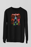 Electric Wizard Baskılı Unisex Siyah Sweatshirt