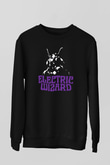 Electric Wizard Baskılı Unisex Siyah Sweatshirt