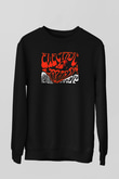 Electric Wizard Baskılı Unisex Siyah Sweatshirt