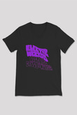 Electric Wizard Baskılı Unisex Siyah V Yaka Tişört - Tshirt