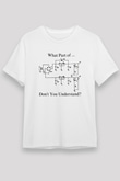 Elektrik Mühendis Baskılı Unisex Beyaz Tişört - Tshirt