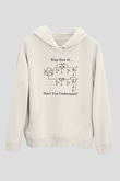 Elektrik Mühendis Baskılı Unisex Ekru Hoodie