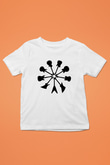 Elektro Gitar Baskılı Beyaz Unisex Beyaz Çocuk Tişört - Tshirt