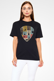 Elektro Gitar Baskılı Unisex Siyah Tişört - Tshirt