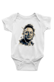 Elon Musk Baskılı Beyaz Unisex Bebek Body - Zıbın
