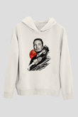 Elon Musk Baskılı Beyaz Unisex Kapüşonlu Sweatshirt