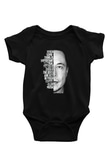 Elon Musk Baskılı Unisex Siyah Bebek Body - Zıbın