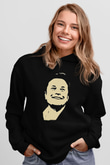 Elon Musk Baskılı Unisex Siyah Kapüşonlu Sweatshirt