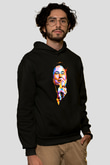 Elon Musk Baskılı Unisex Siyah Kapüşonlu Sweatshirt