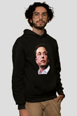 Elon Musk Baskılı Unisex Siyah Kapüşonlu Sweatshirt