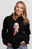 Elon Musk Baskılı Unisex Siyah Kapüşonlu Sweatshirt