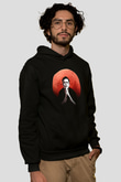Elon Musk Baskılı Unisex Siyah Kapüşonlu Sweatshirt