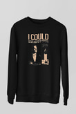Elon Musk Baskılı Unisex Siyah Sweatshirt