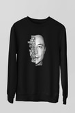 Elon Musk Baskılı Unisex Siyah Sweatshirt