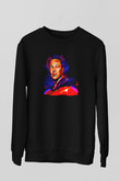 Elon Musk Baskılı Unisex Siyah Sweatshirt