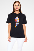 Elon Musk Baskılı Unisex Siyah Tişört - Tshirt